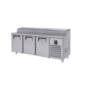 Iceinox Make Up Buzdolabı 515 Lt 3 Kapılı Kısa (Gri)