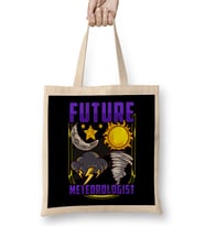 Cute & Funny Future Meteorologist Tornado Bez Çanta Uzun Saplı