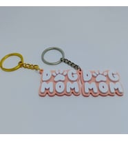 Dog Mom - Pembe  - Anahtarlık