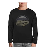 Classic Cars Not Old Siyah Çocuk Sweatshirt