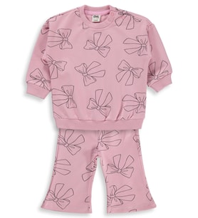 Civil Baby Fiyonk Empirme 6-18 Ay Takım - Pembe