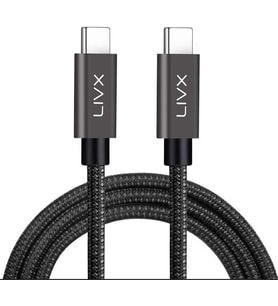 Force 100W Type-C to Type-C USB 3.1 Gen2 10 Gbps 4k@60hz Hızlı Şarj Data ve Görüntü Aktarım Kablosu Örgülü GN (3 Metre)
