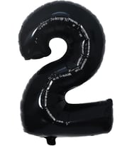 Balon Siyah 2 Rakamı 34 İnç 80 cm