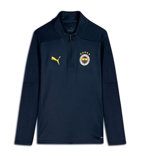 Puma 778125-12 FSK Training 1/4 Zip Top Jr Fenerbahçe Çocuk Yarım Fermuarlı Üst