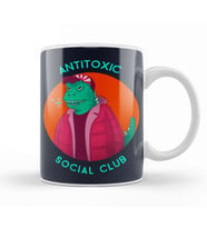 Kaijus Kaiju Anti Toxic Social Club Kupa Bardak Porselen