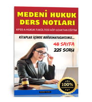 Medeni Hukuk Ders Notları