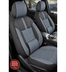 Opel Zafira Shadow Monza Gri Tay Tüyü Oto Koltuk Kılıfı Tam Set-Kolay Montaj-Terletmez-Ortopedik 2008-2016