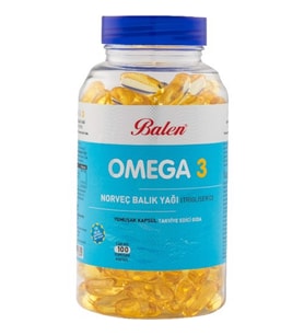 Balen Omega 3 Norveç Balık Yağı 1380 Mg 100 Kapsül Trigliserid Form