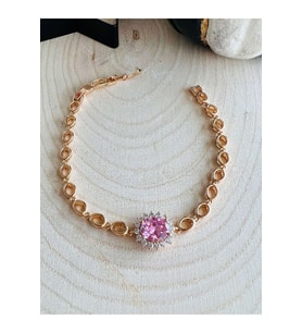 XUPING ROSE RENK PEMBE TAŞLI BİLEKLİK ACR1455