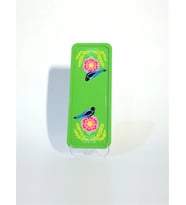 Dikdörtgen Tepsi Kuşlu Yeşil (12 X 33 Cm)