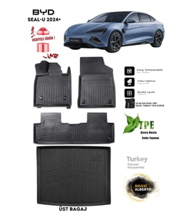 Byd Seal-U Üst 2025 Araca Özel 3D Paspas Ve 3D Bagaj Havuzu