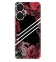 Realme C55 Kılıf Silikon Desen Özel Seri Flowers Line 1732