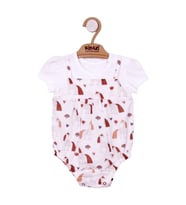 KD43143 Unicorn Tema Desenli Gömlek Body  1-3/3-6/6-9/9-12 AY (Ekru)