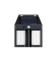 Rustik Ampul İkili Solar Duvar Aplik Güneş Enerjili Hareket Sensörlü