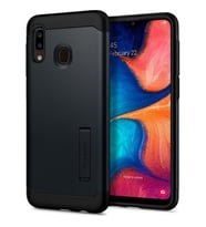 Spigen Galaxy A30 ile Uyumlu Kılıf Slim Armor Metal Slate
