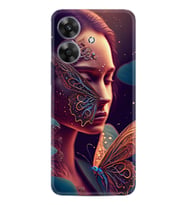 Note 60 Kılıf Boutique Baskılı Resimli Kelebek Kadın Pcode -075
