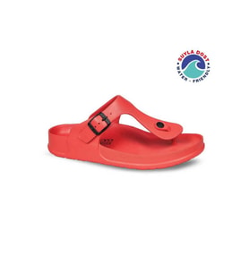 Ceyo AQUAFLEX-Z Anatomik Taban Suya Dost Parmak Arası Kadın Terlik Kırmızı 36-40