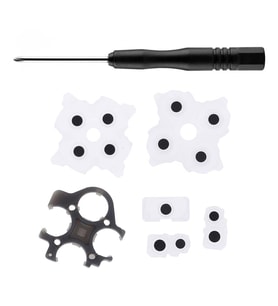 Playstation 5 İç Lastik Tamir Seti Silikon Pad Tornavida Set PS5 V2 Model Kol Yedek Parça (Beyaz)