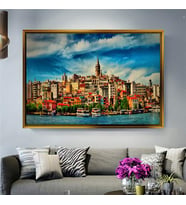 Altın Çerçeveli dekoratif tablo l938 (Gold)