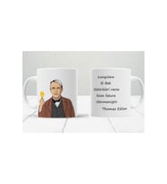 Edison Komşulara Bi Bak Baskılı Hediye Kutulu Kupa Bardak