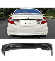 Honda Civic Fb7 Modulo Arka Ek Difüzör Siyah Plastik Çıkışsız 2012-2016 Arka-difizör-bodykit-ek