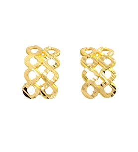 Cigold 22 Ayar Altın Taşsız Küpe OA-K2KÜP0359025701