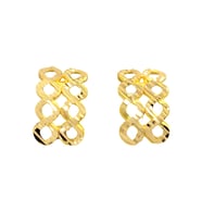 Cigold 22 Ayar Altın Taşsız Küpe OA-K2KÜP0359025701