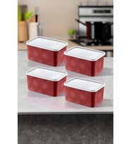 4'Lü Set No Frost Saklama Kabı Carmen 2600 ML