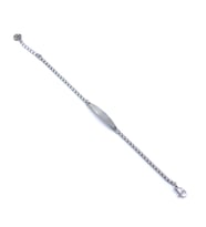 FerizZ 316L Çelik İsim Yazılabilen Zincir Bileklik BLK-992 (Gümüş)