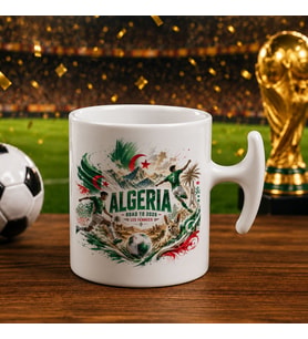 BK Gift Cezayir Taraftar Temalı 2026 Dünya Kupası Tasarımlı Hammer Kupa Bardak