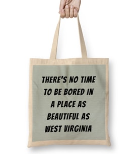 West Virginia Quote Bez Çanta Uzun Saplı