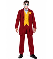 Yetişkin Joker Kostümü Bordo