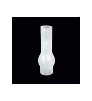 Küçük Boy Dekorlu Mat Cam Avize Lamba, 7cm Çap, 25.5cm Yükseklik (Krem)