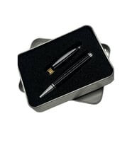 Kişiye Özel 32 GB Usb Flash Bellekli Tükenmez Kalem - Siyah Gövde