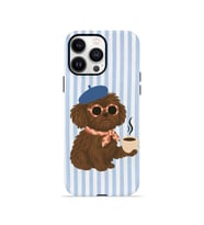 iPhone 13 Pro Vorian Çift Katmanlı MagSafe Kılıf Cafe Dog Riviera
