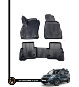 Fiat Fiorino 2008ve Sonrası 3D Havuzlu Araca Özel Oto Paspas