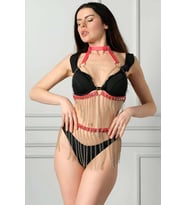 Mulvxbrf Brf02 Zincirli Göğüs Ve Etek Harness Takım - Brf504 (Mulvix)
