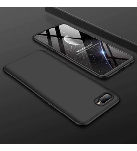 Oppo AX7 Kılıf Zore Ays Full Koruma Kılıf (Siyah)
