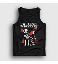 Presmono Unisex Siyah X Ray Cat Falling In Reverse Atlet 505088tt