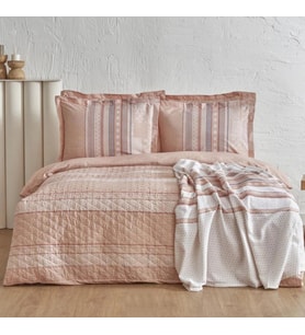 Karaca Home Keira Somon Çift Kişilik Pike Takımlı Summer Set