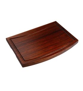 Tek Kenarı Oval Tahta 27x38 cm (Kahverengi)
