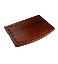Tek Kenarı Oval Tahta 27x38 cm (Kahverengi)