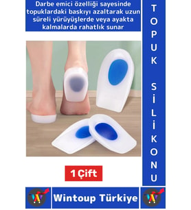 Gündelik Ayakta Duranlar İçin Baskı Azaltan Darbe Emici Rahat Esnek Silikon Topuk Konfor Pedi Yastık