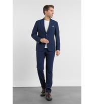 Lacivert Mono Yaka 6 Drop Slim Fit Esnek Takım Elbise 1001260157