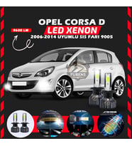 Opel Corsa D 2006-2014 Sis Farı Uyumlu Şimşek Etkili Led Xenon Pro Series H9005