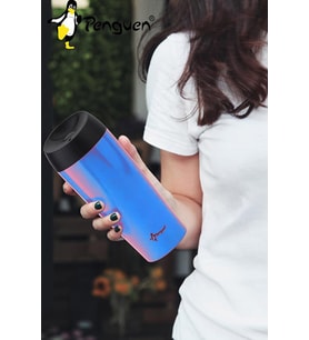Penguen-3027 Mavi Mug Termos 400ml