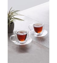 Çift Cidarlı 2 li Kahve Fincanı