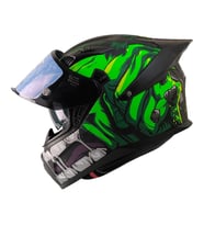 Motosiklet Kask Ece 22.R06 Double Vizörlü Full Face Motor Kaskı Rage