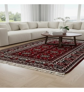 Salon Halısı Afgan Desen Kaymaz Taban 140X240 cm