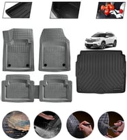 Citroen C5 Aircross Alt Kısım 2017-2025 Uyumlu Paspas Araca Özel Bagaj Havuzu MBS Gri